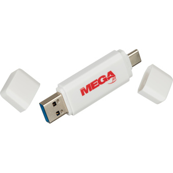 Флеш-память Promega Jet 32GB USB3.0 Type-C/бел пласт/под лог NTU787СU3032GW