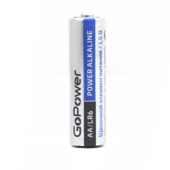 Батарейка GoPower LR6 AA BOX 20шт/уп Shrink 4 Alkaline 1.5V (4/20/640)