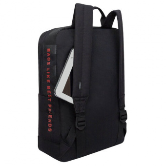 Рюкзак GRIZZLY, карман-антивор, "TOTAL BLACK", 42х28х12 см, RQL-513-2/3