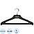Вешалка-плечики для легкой одежды Attache С025 черная (размер 44-46, 5 штук в упаковке)