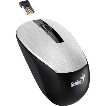 Мышь компьютерная Genius NX-7015, беспроводная серебряный
