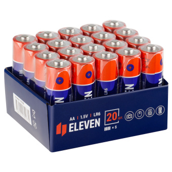 Батарейка Eleven AA (LR6) алкалиновая, OS20, 20 шт/уп