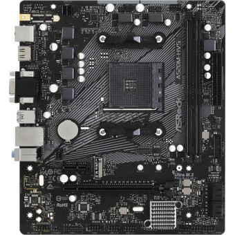 Материнская плата ASROCK A520M-HVS, AM4, A520, 2xDDR4, D-Sub+HDMI