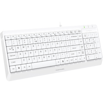 Набор клавиатура+мышь A4Tech Fstyler F1512 клав:белый мышь:белый USB