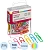Скрепки 28 мм 100 шт./уп. ATTACHE: полимер,овал,цв,ев/подв