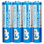 Батарейки КОМПЛЕКТ 4 шт., GP PowerPlus AAA (R03, 24G), солевые, мизинчиковые, в пленке, 24CEBRA-2S4