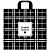 Пакет с петлевой ручкой Артпласт "Scotch fashion", 40*40+5см, 100мкм