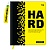 Дневник 1-11 кл. 48л. (твердый) BG "Hard. Yellow", иск. кожа, печать, брелок, ляссе