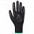 Перчатки нейлоновые JETA SAFETY, полиуретановое покрытие, КОМПЛЕКТ 12 пар, размер 9 (L), черные, JP0